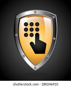 security system design, vector illustration eps10 graphic 