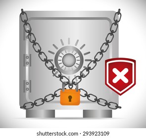 Security system design, vector illustration eps 10.