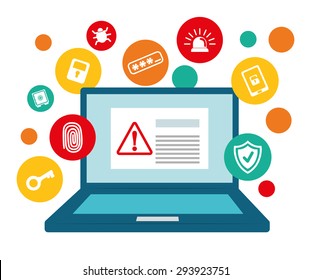 Security system design, vector illustration eps 10.
