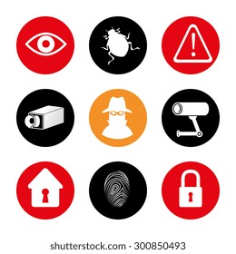 Security system design, vector illustration eps 10.