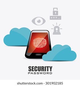 Security system design, vector illustration eps 10.