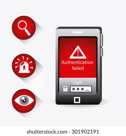Security system design, vector illustration eps 10.