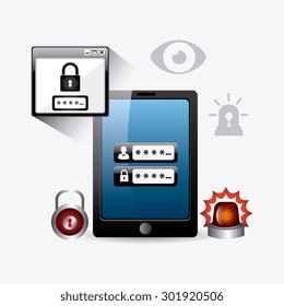 Security system design, vector illustration eps 10. Security system design, vector illustration eps 10.