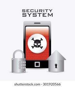 Security system design, vector illustration eps 10.