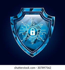 security system design, vector illustration eps10 graphic 