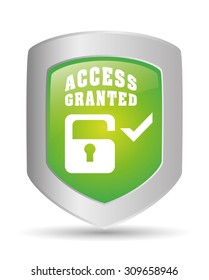 Security system design, vector illustration eps 10.