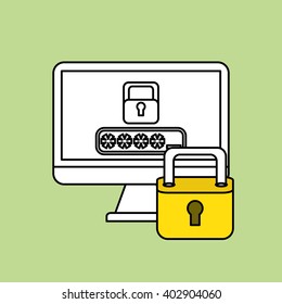 security system design , vector illustration