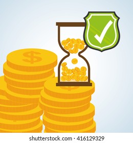 Security system design. warning icon. protection concept