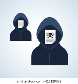Security system design. warning icon. protection concept