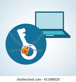 Security system design, warning and technology concept