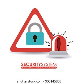 Security System digital design, vector illustration eps 10 