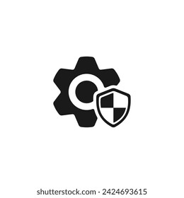 Security system icon or Security panel icon vector isolated. Security system icon for product packaging design element. 100% Security system label for safety design element.