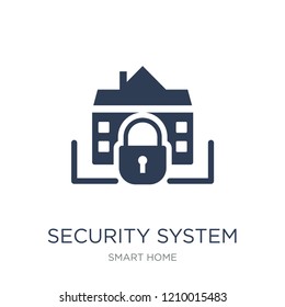 Security system icon. Trendy flat vector Security system icon on white background from smart home collection, vector illustration can be use for web and mobile, eps10