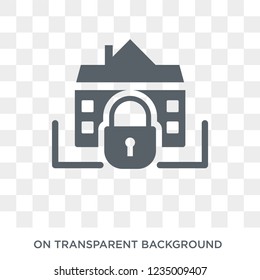 Security system icon. Trendy flat vector Security system icon on transparent background from smart home collection. 