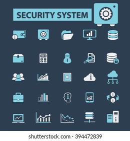 iconos del sistema de seguridad
