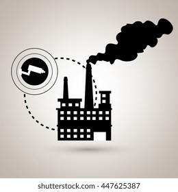 security system in industrial plant isolated icon design, vector illustration  graphic 
