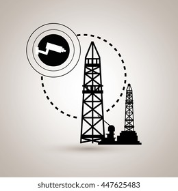 security system in industrial plant isolated icon design, vector illustration  graphic 