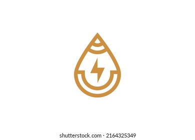 Security System Monoline Logo Vector