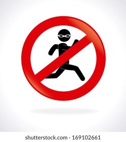 security system over gray background vector illustration