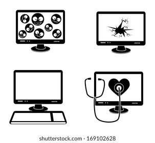 security system over white background vector illustration