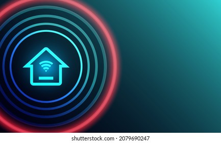 Sistema de seguridad del hogar inteligente. Sistema móvil de protección residencial. VECTOR