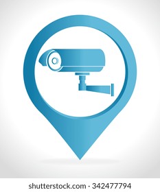 Security system and surveillance graphic design, vector illustration eps10
