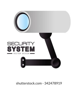 Security system and surveillance graphic design, vector illustration eps10