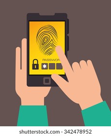 Security system and surveillance graphic design, vector illustration eps10
