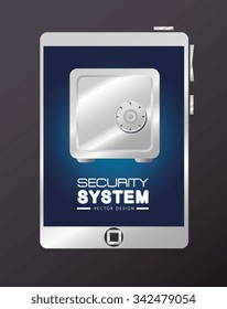 Security system and surveillance graphic design, vector illustration eps10