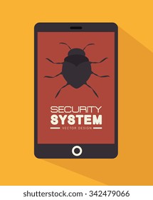Security system and surveillance graphic design, vector illustration eps10