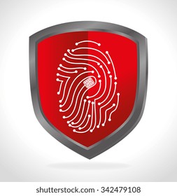 Security system and surveillance graphic design, vector illustration eps10