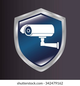Security system and surveillance graphic design, vector illustration eps10