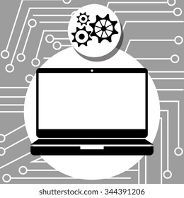 Security system and surveillance graphic design with icons, vector illustration