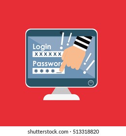 Security system technology icon vector illustration graphic design