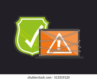 Security system technology icon vector illustration graphic design
