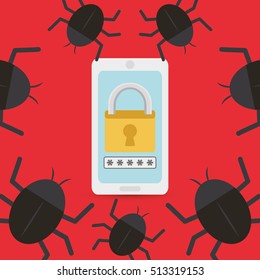 Security system technology icon vector illustration graphic design