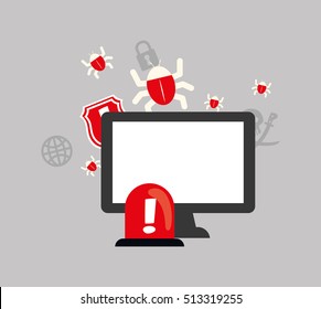 Security system technology icon vector illustration graphic design