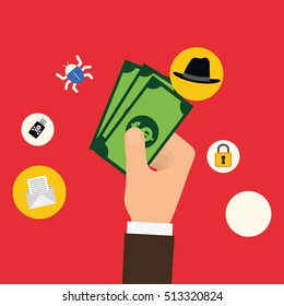 Security system technology icon vector illustration graphic design