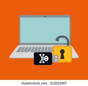 Security system technology icon vector illustration graphic design