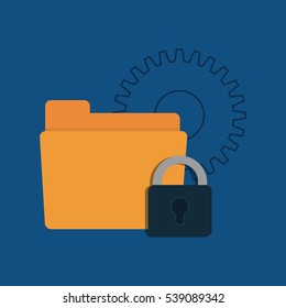 Security system technology icon vector illustration graphic design