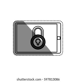 Security system technology icon vector illustration graphic design