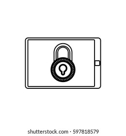 Security system technology icon vector illustration graphic design