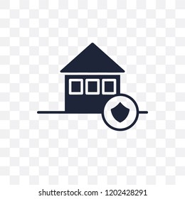 Security system transparent icon. Security system symbol design from Smarthome collection. Simple element vector illustration on transparent background.