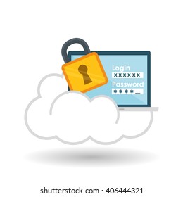 Security system vector illustration