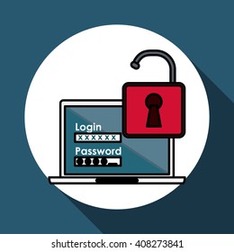 Security system vector illustration