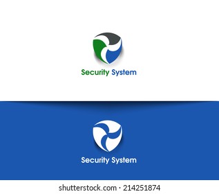 Security System web Icons and abstract vector logo Design 
