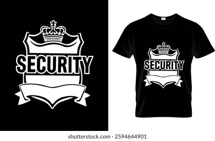 security t shirt design vector design