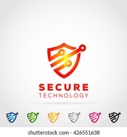 Security technology Logo Icon