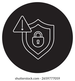 Icono de amenaza de seguridad, identificación y prevención de amenazas de seguridad, comprensión de los entornos modernos de amenazas de seguridad, Vector