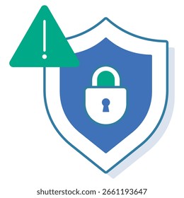 Ícone de ameaça à segurança, identificação e prevenção de ameaças à segurança, entendendo os cenários modernos de ameaças à segurança, vetor